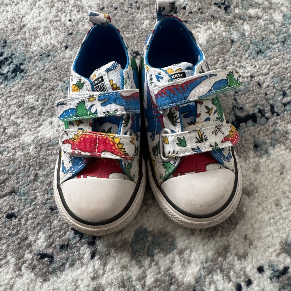 Colorful Dinosaur Kids Sneakers